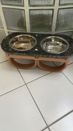 Dog Bowl Marble Style