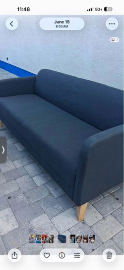 Gray large couch