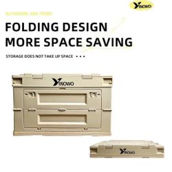 50L Foldable Storage Box With Latch Locking, New