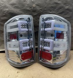 #OT05 Chevy Silverado/GMC Sierra Chrome LED Tail Light Pair