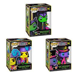 Black Light Villains Seat Of Funkos 