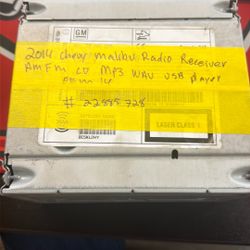 2014 Chevy Malibu Radio Receiver Am Fm Cd Mp3 Navigating Usb Player