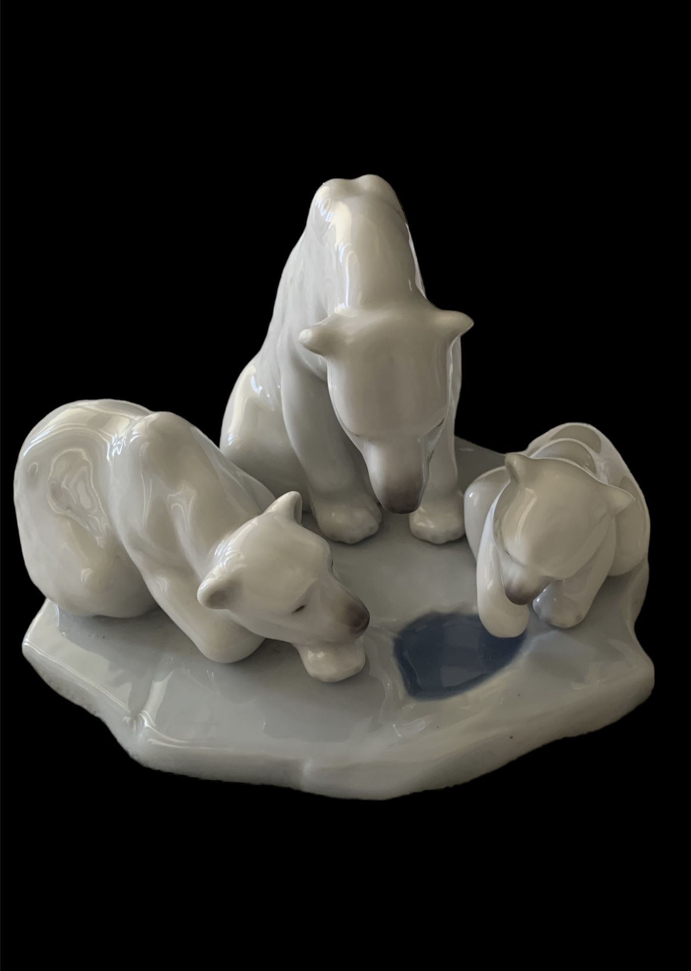 lladro figurine Polar Bears Family 1984 #1443