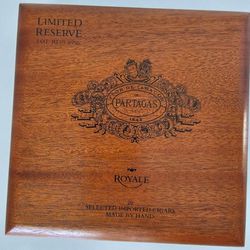 Rare Collectors Limited Reserve Partagas Empty Wood Cigar Box