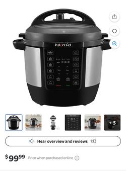 Instant Pot Duo SV 6-Quart 9-in-1 Multi-Use Pressure Cooker.