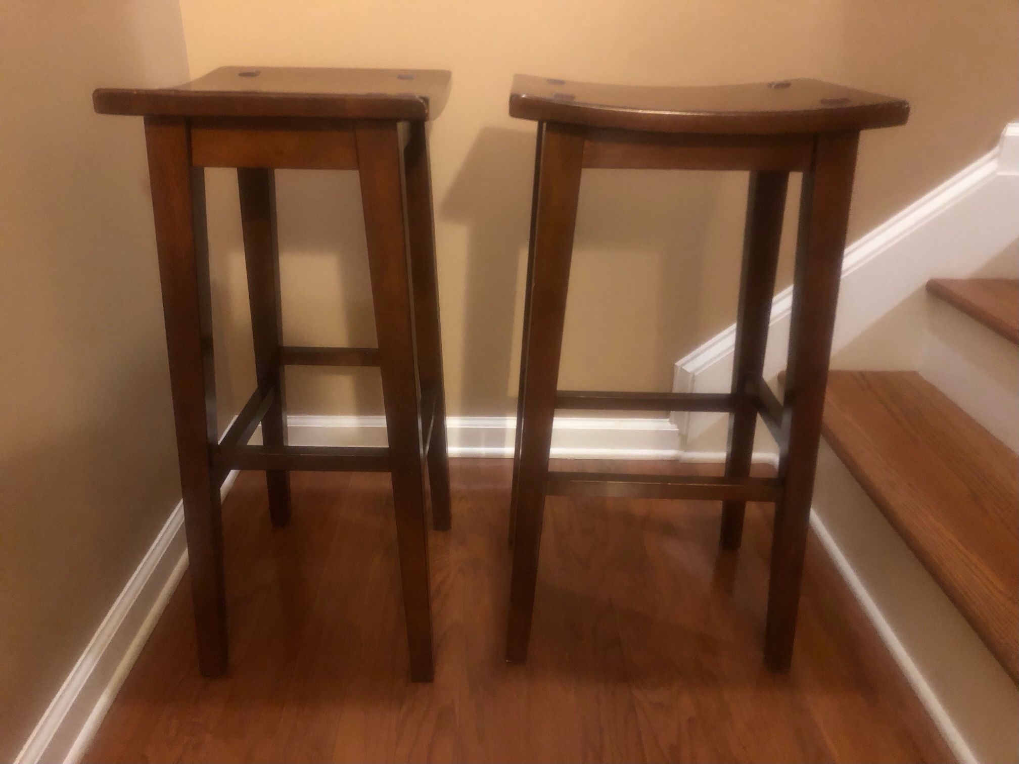 Pier 1 Wood Bar Stools