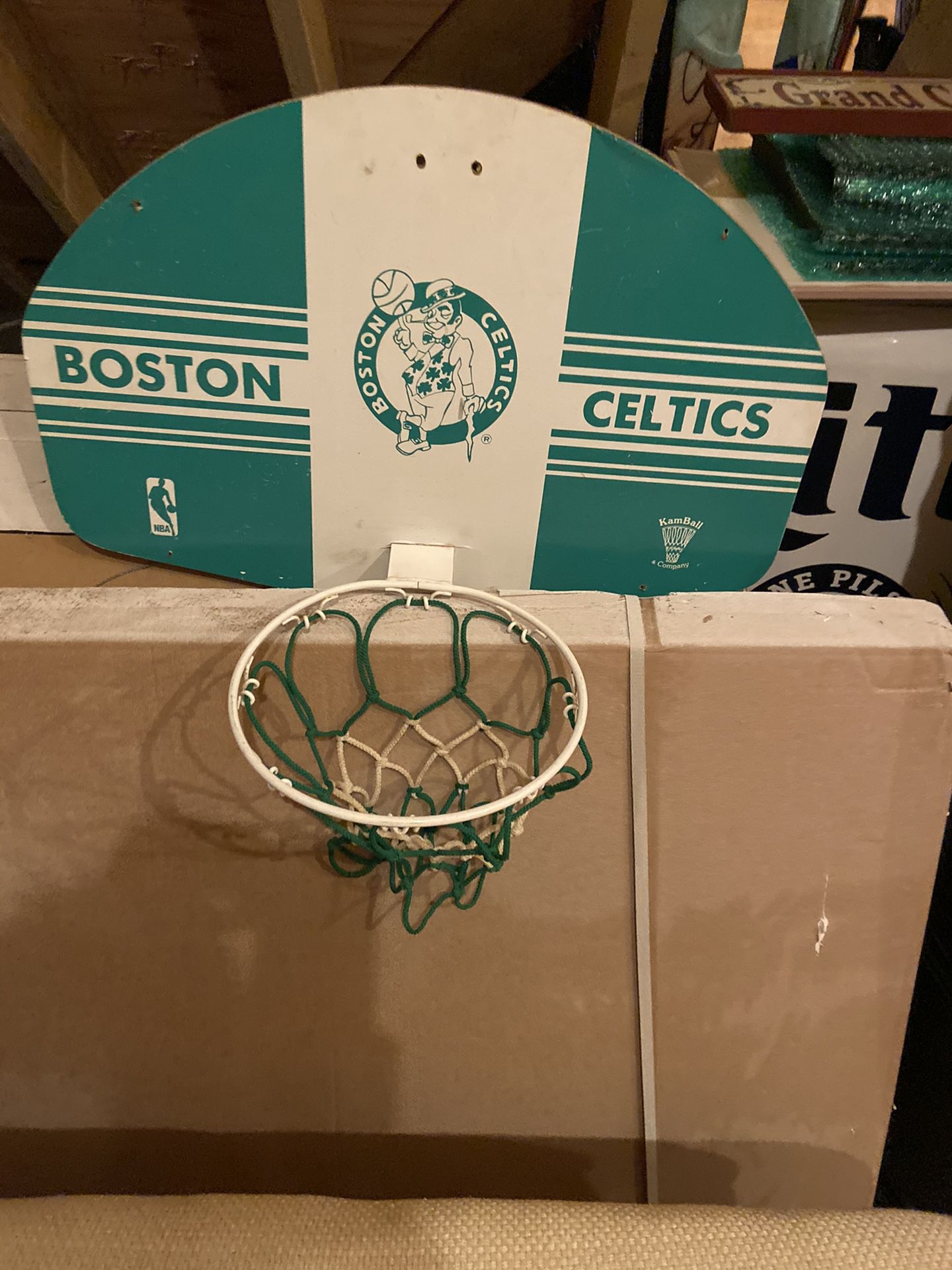 Boston Celtic indoor basketball hoop