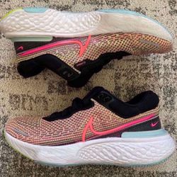 Nike ZoomX Invincible Run Flyknit Volt Athletic Shoes DJ5926 700 Womens Size 8 