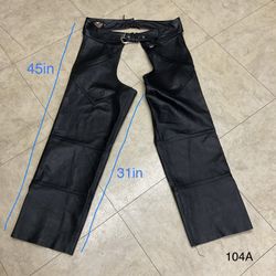 Harley Davidson XXL Leather Chaps