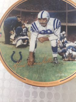Gino marchetta Indianapolis Colts collector plate