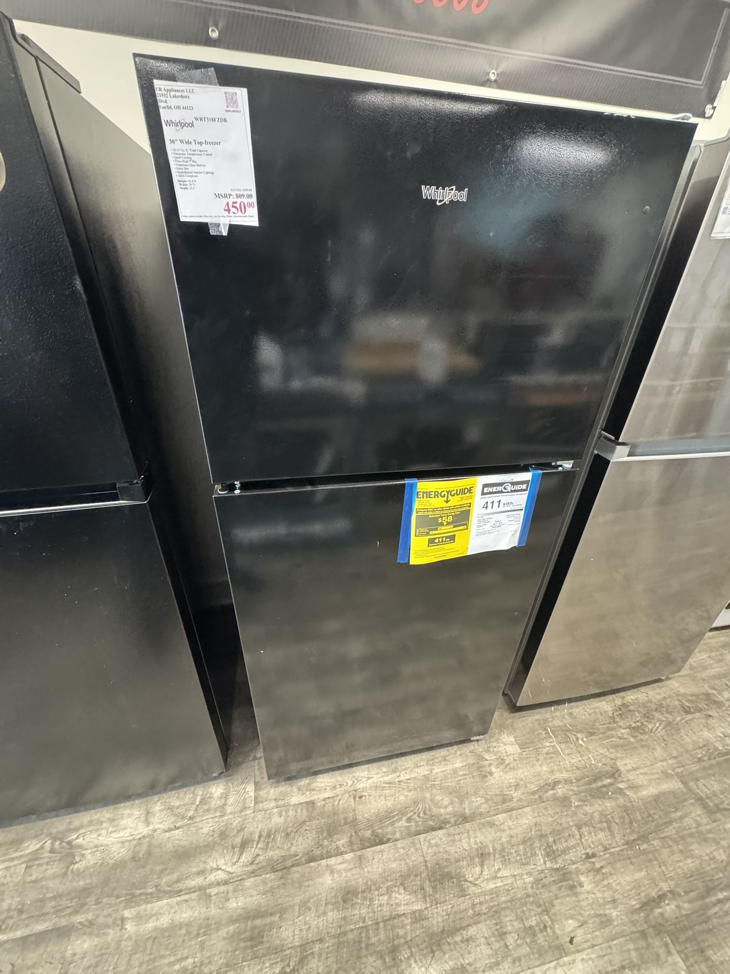Whirlpool Top Freezer New