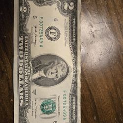 Series 2017 A 2$ Bill