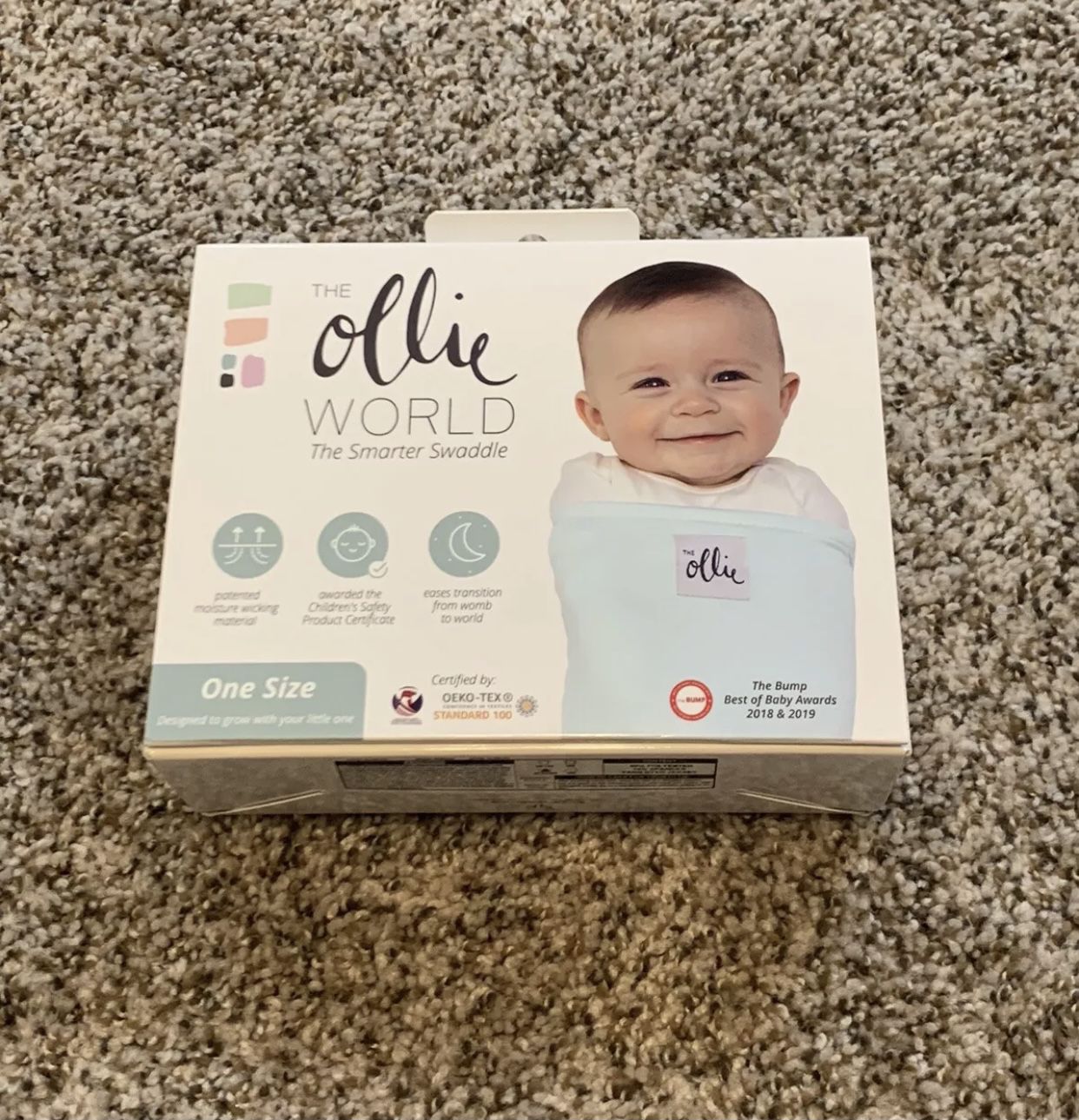 The Ollie World Swaddle Sky - Blue (Brand New) Baby