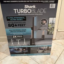 Shark TurboBlade Ultra-Powerful Bladeless Tower Fan, High-Performance Cooling Upto 80ft TF202S
