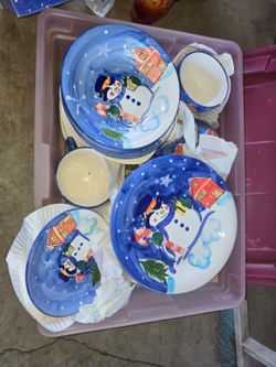 Dishes Plates Bowls Etc Christmas Themed