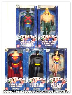 DC COMICS - JUSTICE LEAGUE 5pc Figures Set