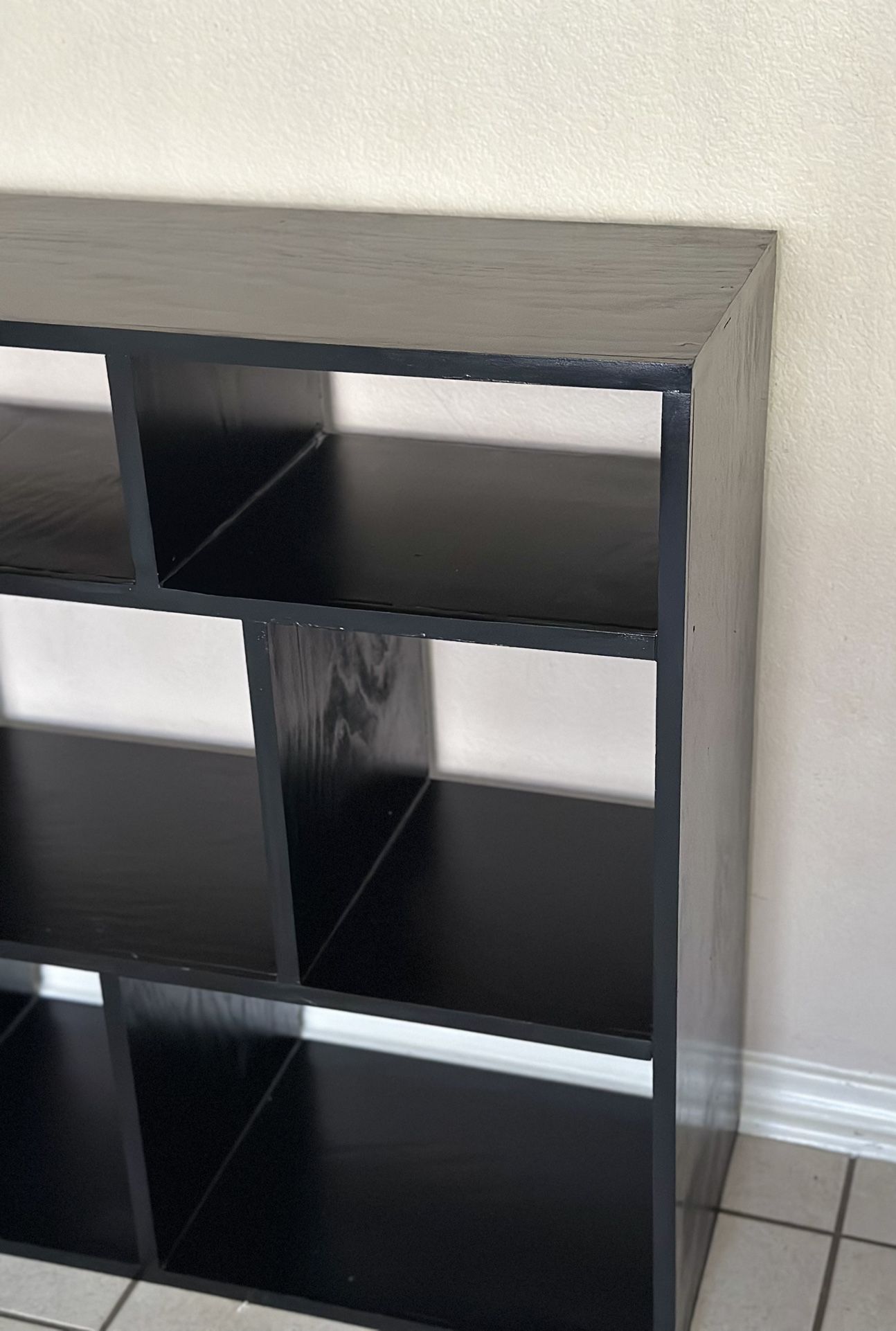 Black Display Shelf