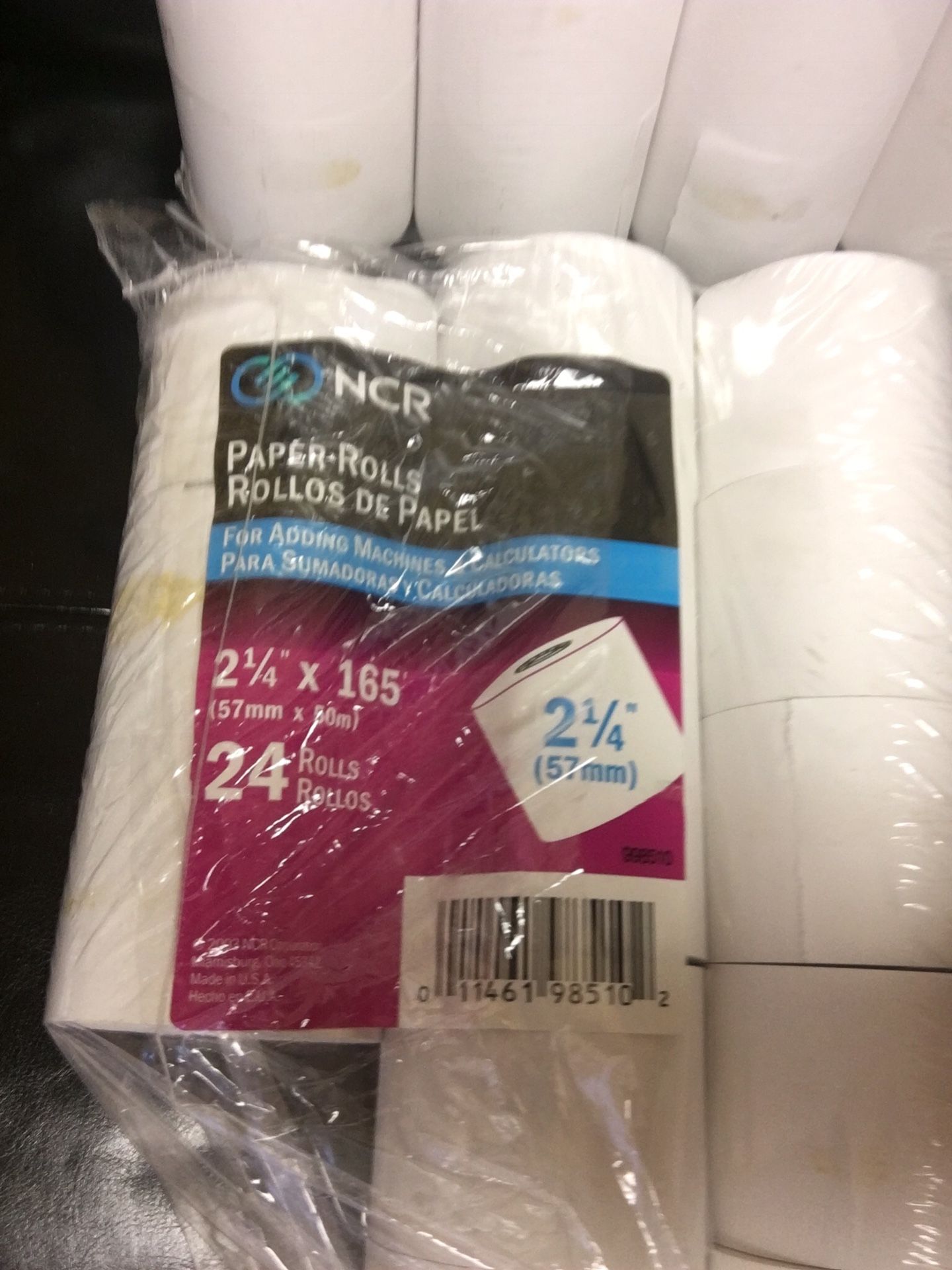 Office calculator/machine paper rolls
