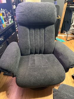 Chair with ottoman