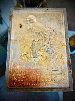 LA Dodger SS Maury Willis ‘ 22K Gold’  Baseball Card