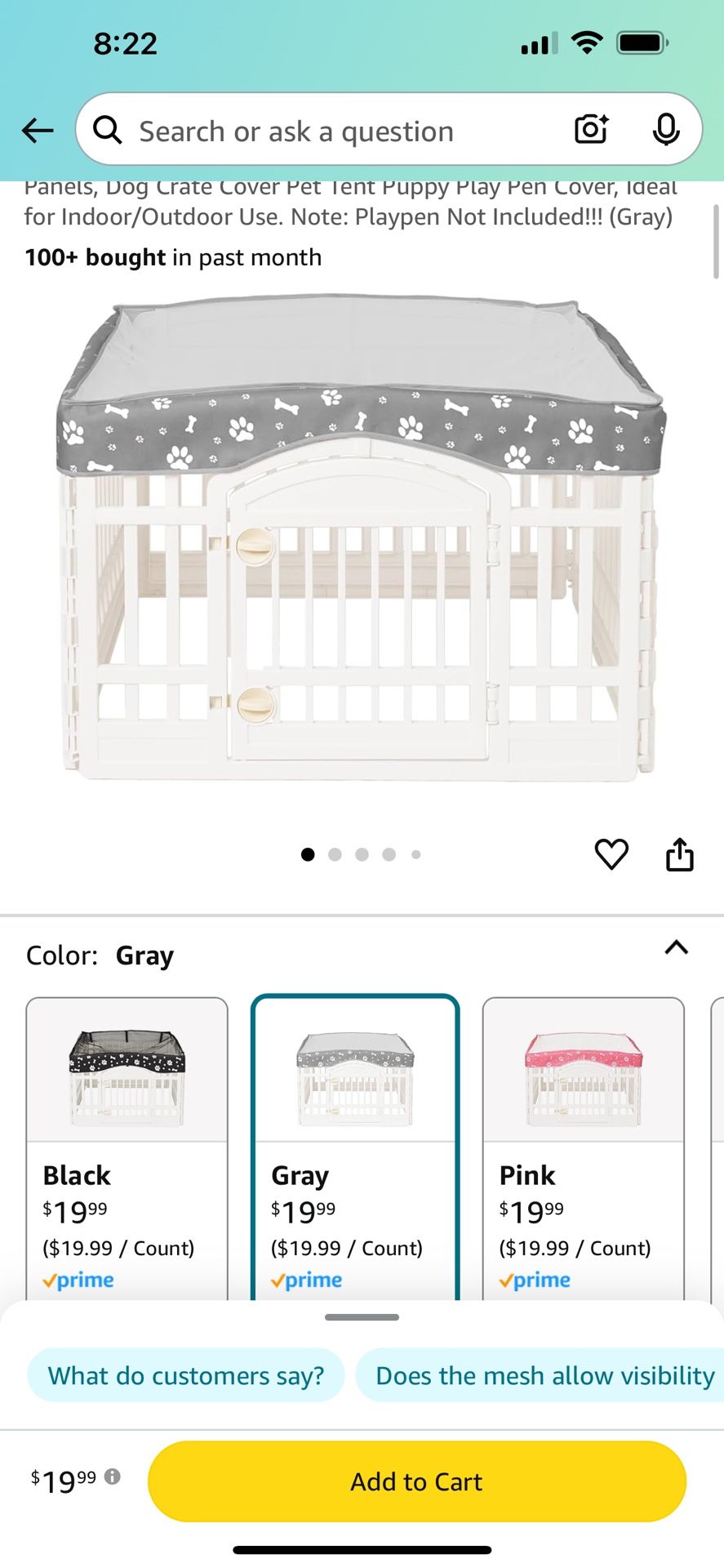 Puppy Play Pen. Brand New Used Once.