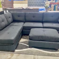 Sectional And Ottoman 