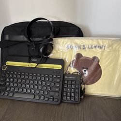 Laptop Accessories: Bluetooth keyboard, Bag, Case, Number Pad, Wired Headphone