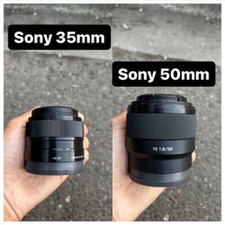 Sony 50mm & 35mm