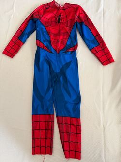 Spider-Man Kids Halloween Costume Jumpsuit Size Small 4-6