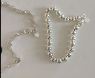 SILVER CHAIN & BRACELET  $100