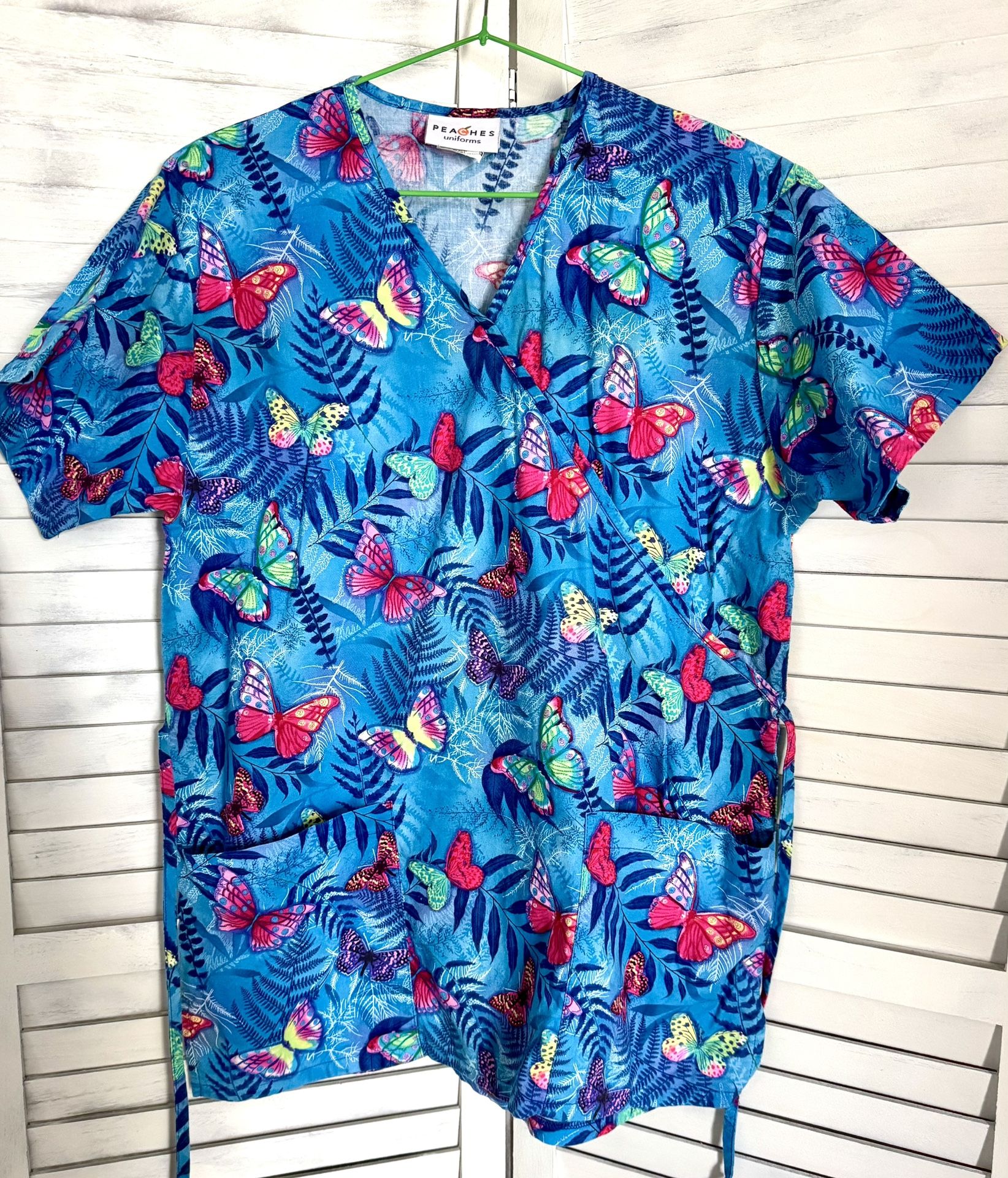 Butterfly Scrub Top, Small
