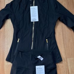 Lululemon Gold Zipper Set 