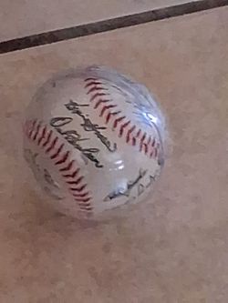 Autographed Baseball with Signatures