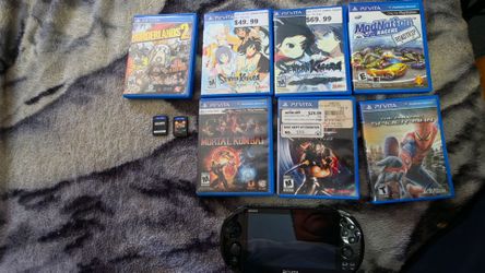 Ps vita with 9 games