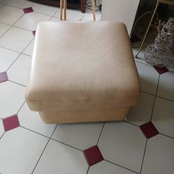 Brand new beige otterman leather