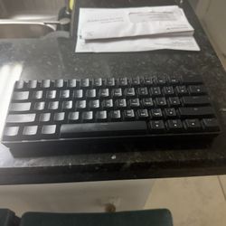 GK61 GAMING KEYBOARD COMES WITH CABLE FULLY FUNCTIONAL BLUE SWITCHES