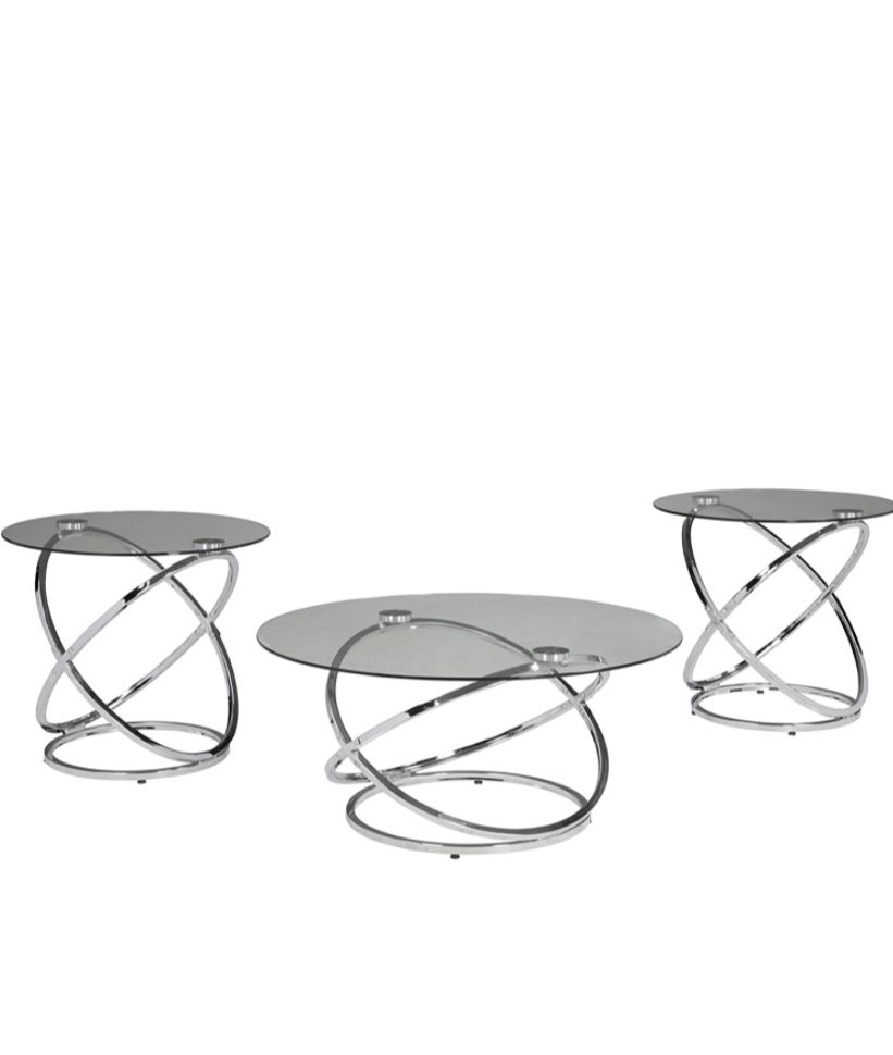 Glass Coffee Table Set