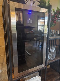 2 mini fridges + wine fridge + shelving