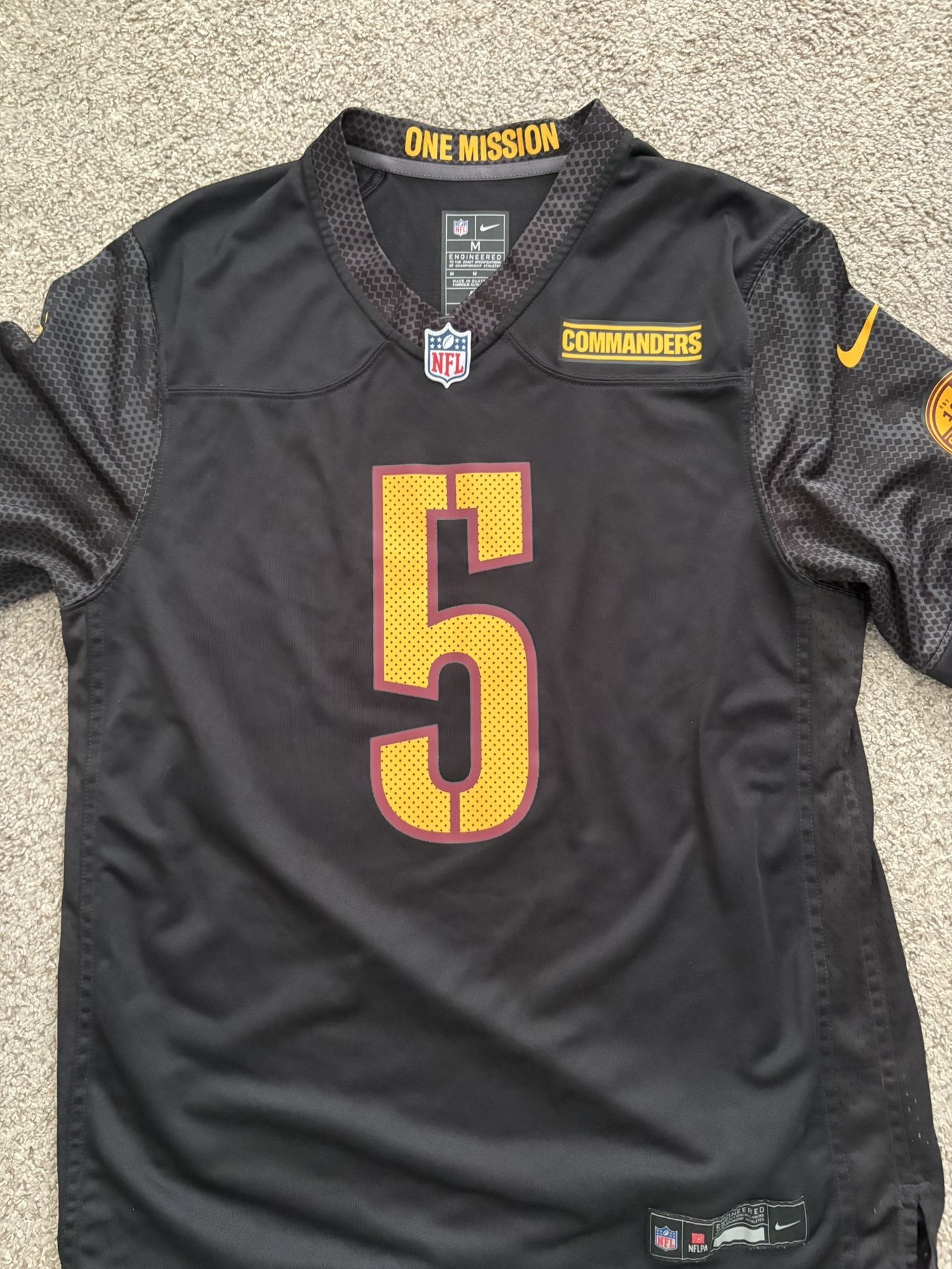 Men's Nike Jayden Daniels Black Washington Commanders Alternate Game Player Jersey