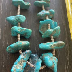 Indian Canyons Trading Post Turquoise Nugget Beaded Necklace X-Large