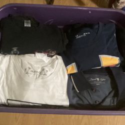 Bucket Full Of Teeshirts Adult Sizes Small And Up 