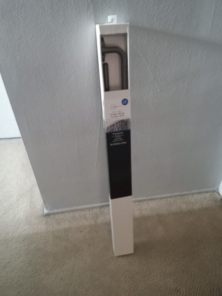Single Wrap Curtain Rod 30 In- 84 In- New