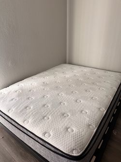 Queen Size Mattress & Metal Bed Frame