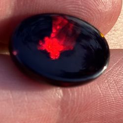 Really Nice Black Opal Gemstone 