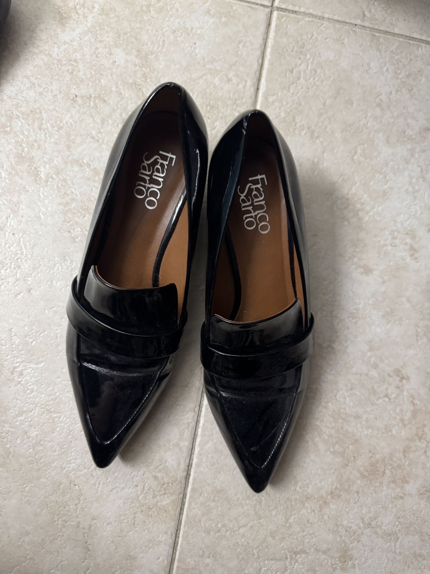 Franco Sarto Chunky Heel Loafers