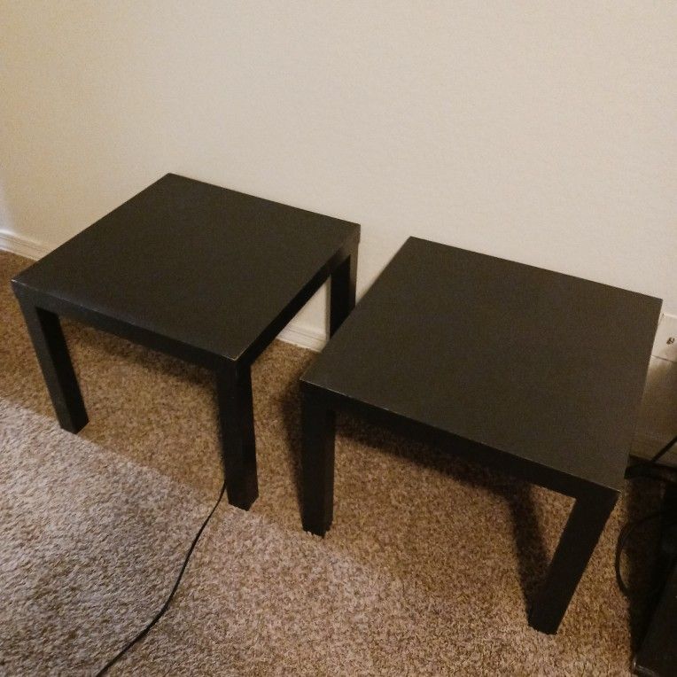 2 Matching Clean Black End Tables / Side Tables Asking $45 Firm For The Set Must Pick Up Broadway And APACHE BUCKEYE AZ CASH ONLY PLS