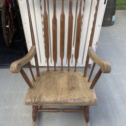 Rocking Chair Wood Needs Refinishing 