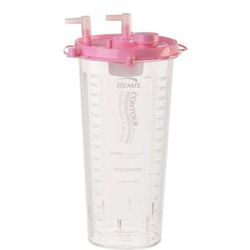 Bemis Health Care Contour Liposuction Canister, 3000cc, Pink Lid, Pack of 12, 3000C 025

