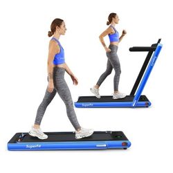 $300 COSTWAY GOPLUS SUPERFIT 2 IN 1 FOLDING ELECTRIC TREADMILL 