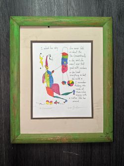 Vintage Brian Andreas "True Things" 1994 Story People  Signed Print 11" × 14" Fr